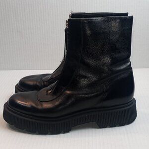 Kurt Geiger London Stint Black Platform Combat Boots